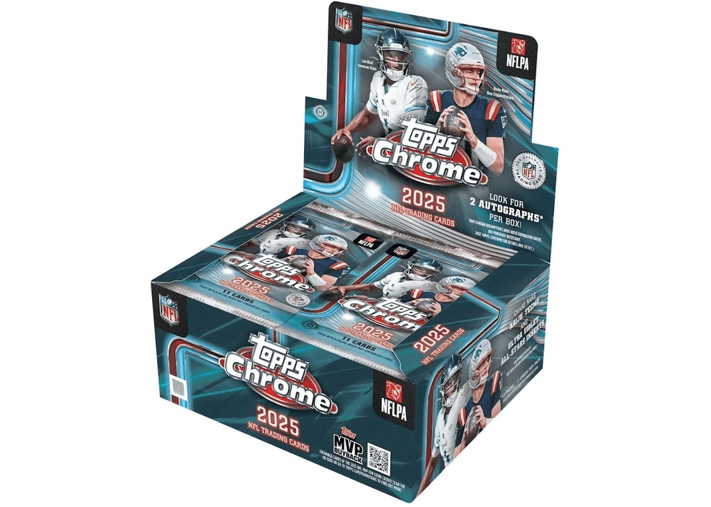2025 Topps Chrome Football Hobby Jumbo Trading Cards LV