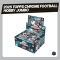 2025 Topps Chrome Football Hobby Jumbo Trading Cards LV