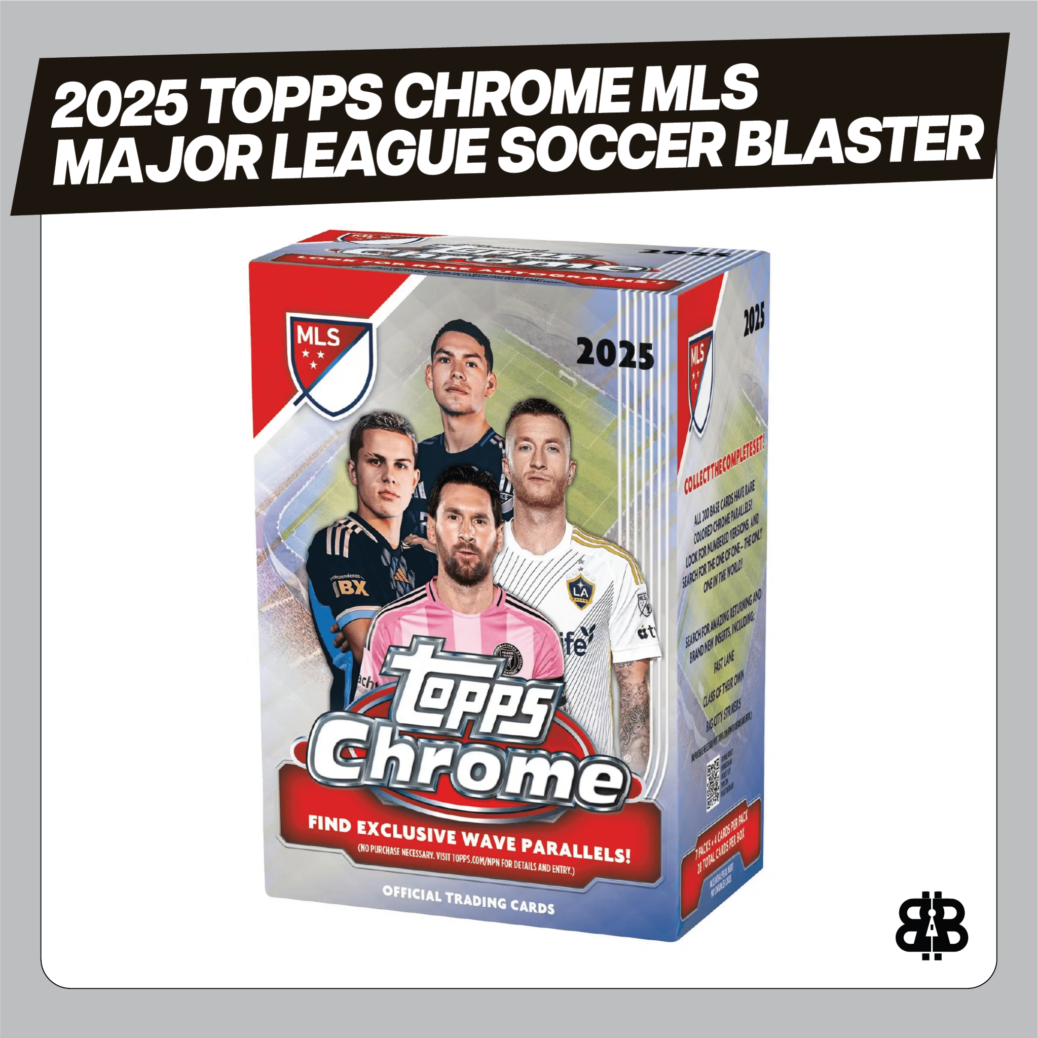 2025 Topps Chrome MLS Major League Soccer Blaster Trading Cards LV