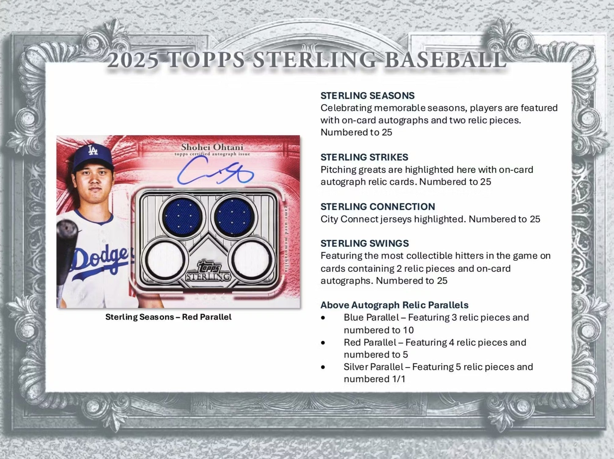 2025 Topps Sterling Baseball Hobby Trading Cards