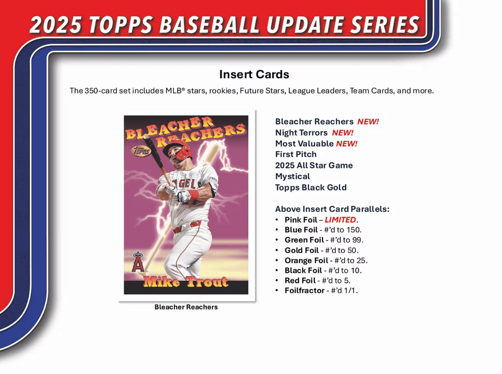 2025 Topps Update Series Baseball Hobby Jumbo Trading Cards