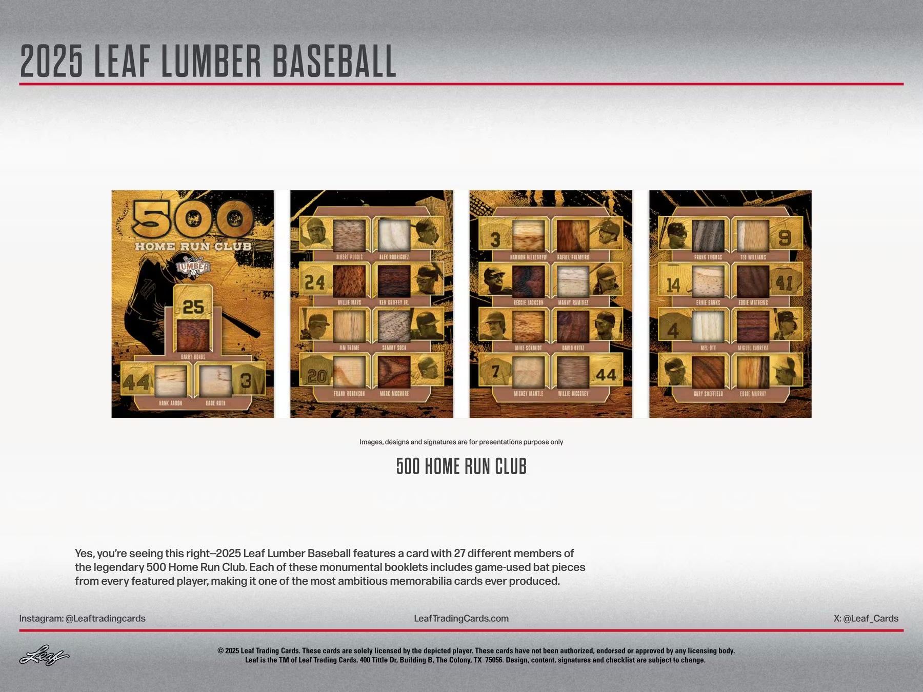 2025 Leaf Lumber Baseball Hobby Trading Cards