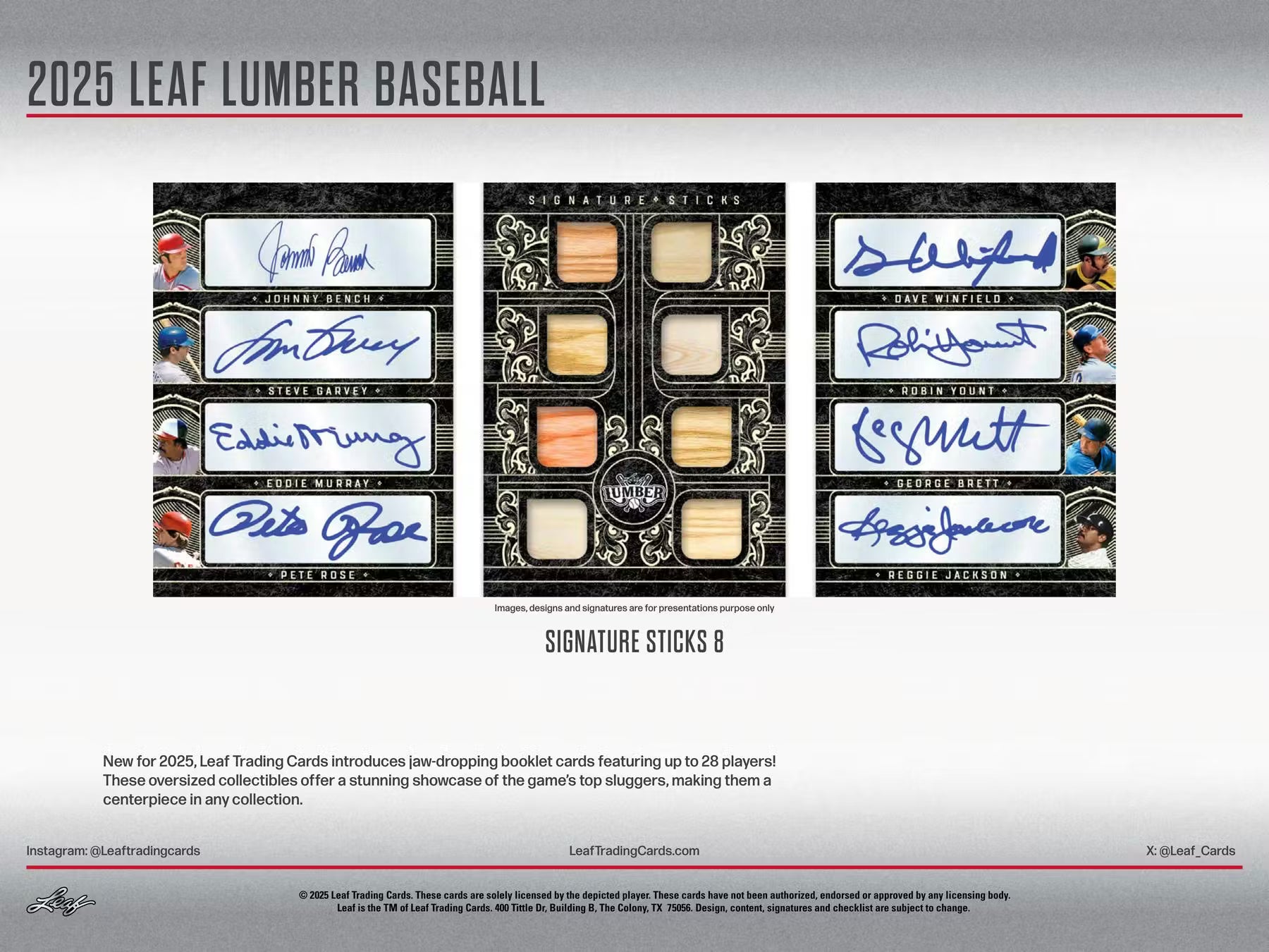 2025 Leaf Lumber Baseball Hobby Trading Cards