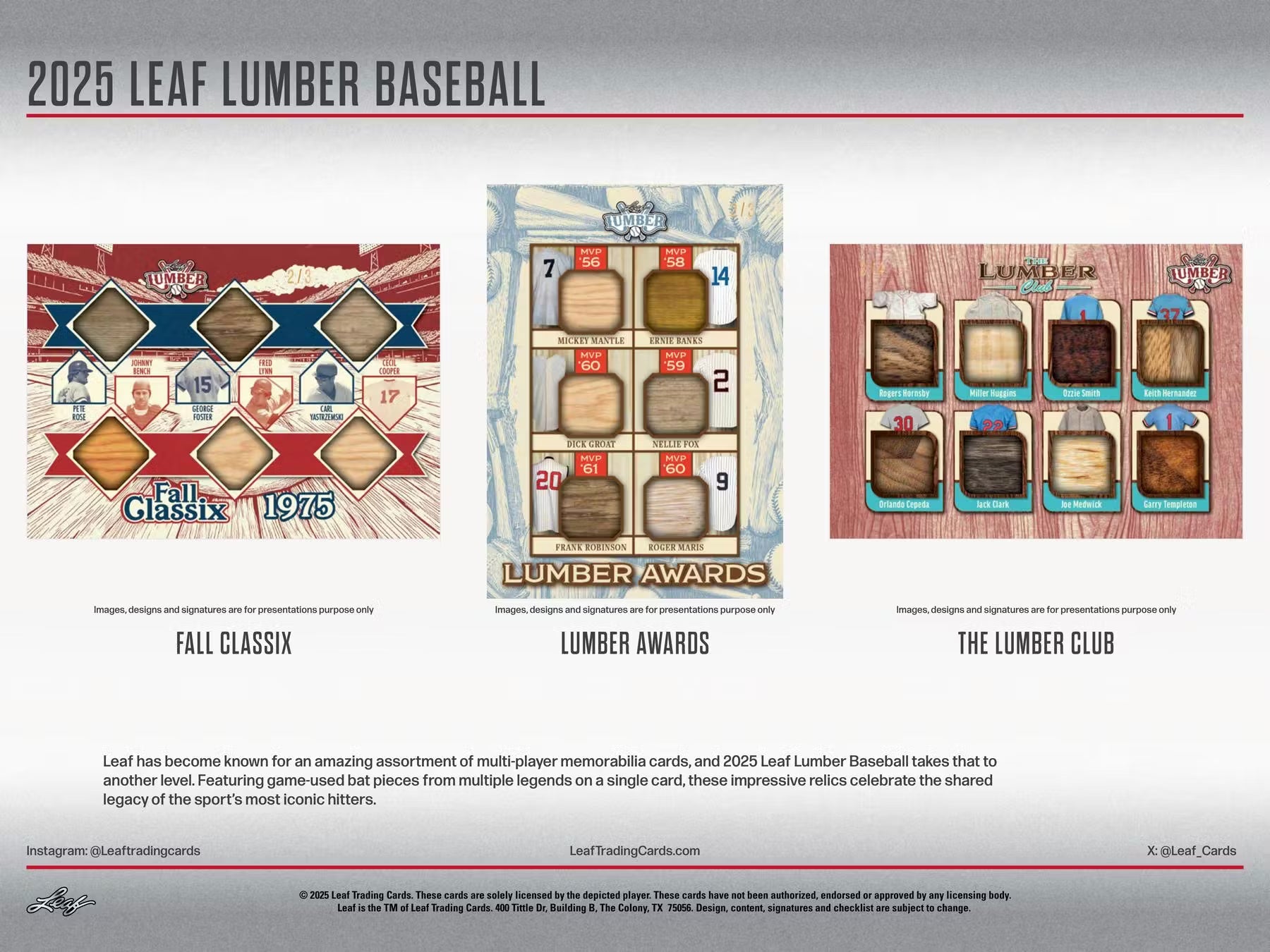 2025 Leaf Lumber Baseball Hobby Trading Cards