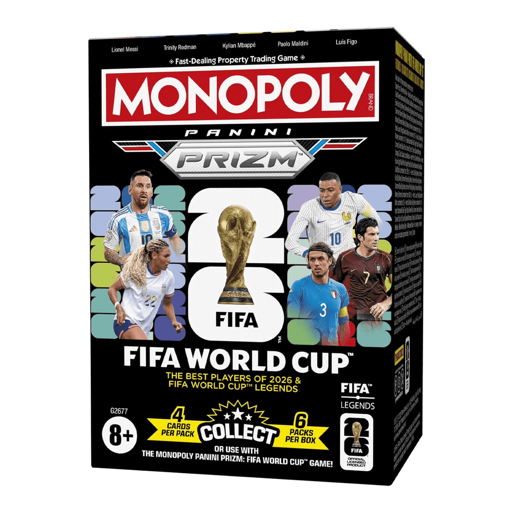 2026 Panini Prizm Monopoly FIFA World Cup Soccer Blaster Trading Cards LV