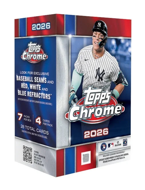 2026 Topps Chrome Baseball Blaster 40 Box Case (Ships Sealed Only)