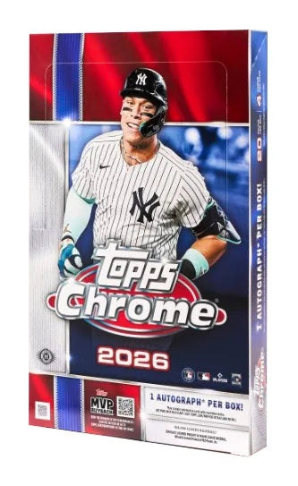 2026 Topps Chrome Baseball Hobby 12 Box Case (Ships Sealed Only)