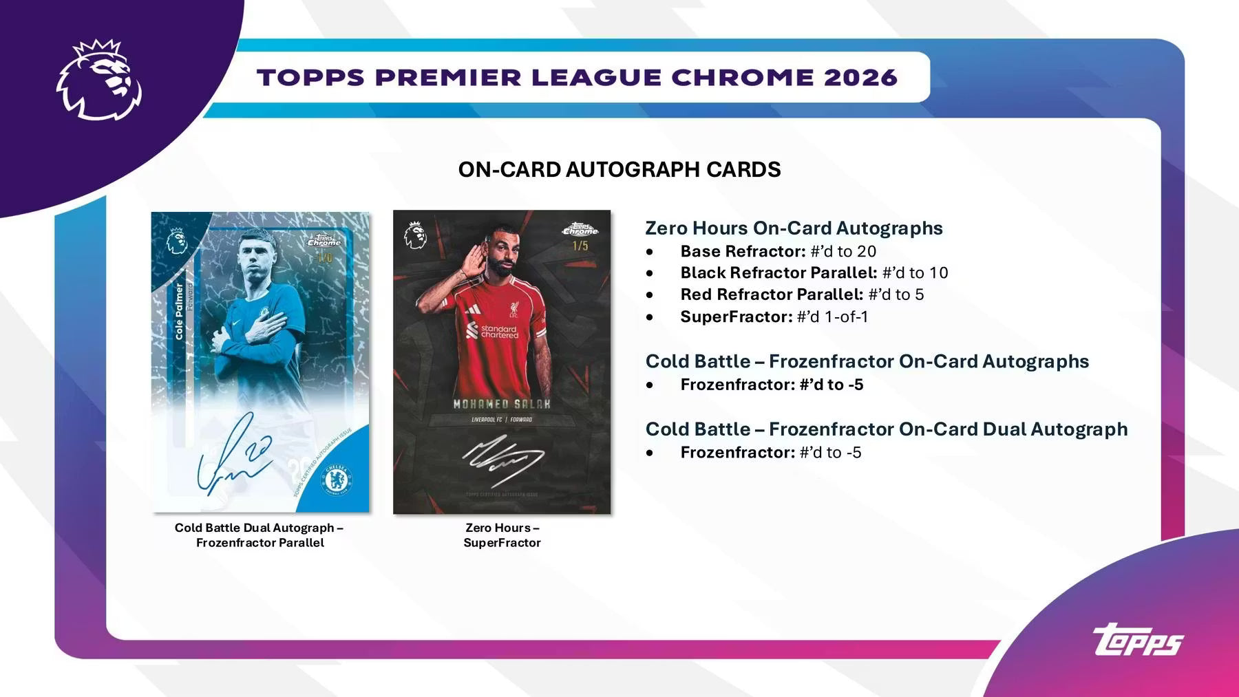 2026 Topps Chrome Premier League EPL Soccer Breakers Delight Trading Cards
