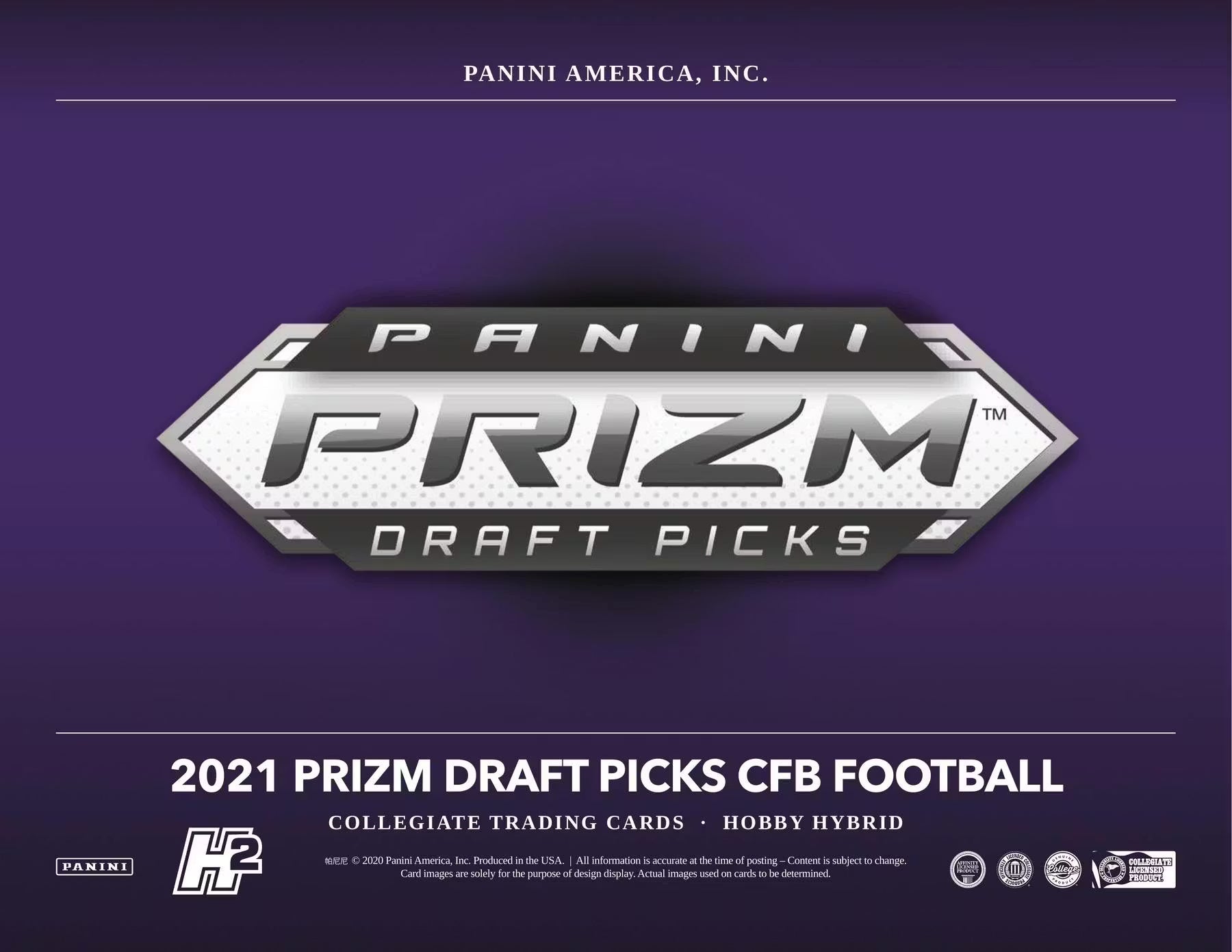 2021 Panini Prizm Draft Picks Football H2 Trading Cards
