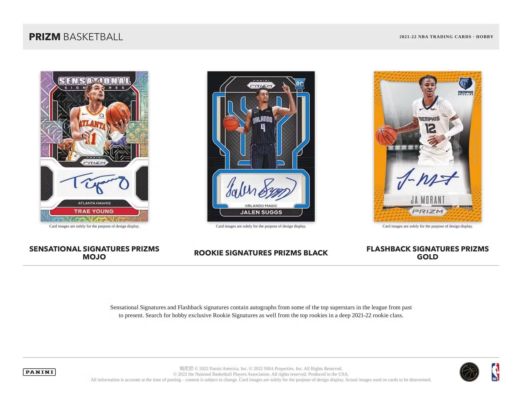 2021-22 Panini Prizm Basketball FOTL Trading Cards
