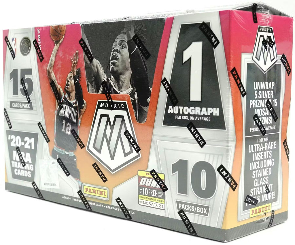 2020-21 Panini Mosaic Basketball Hobby Trading Cards