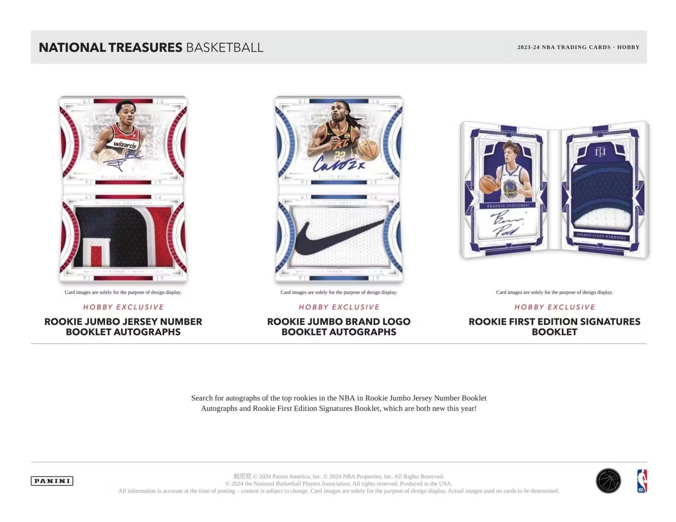 2023-24 Panini National Treasures Basketball Hobby Trading Cards