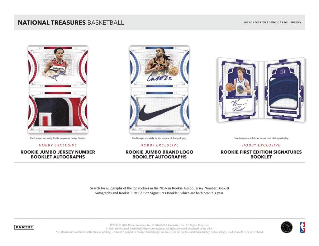 2023-24 Panini National Treasures Basketball International Hobby Trading Cards
