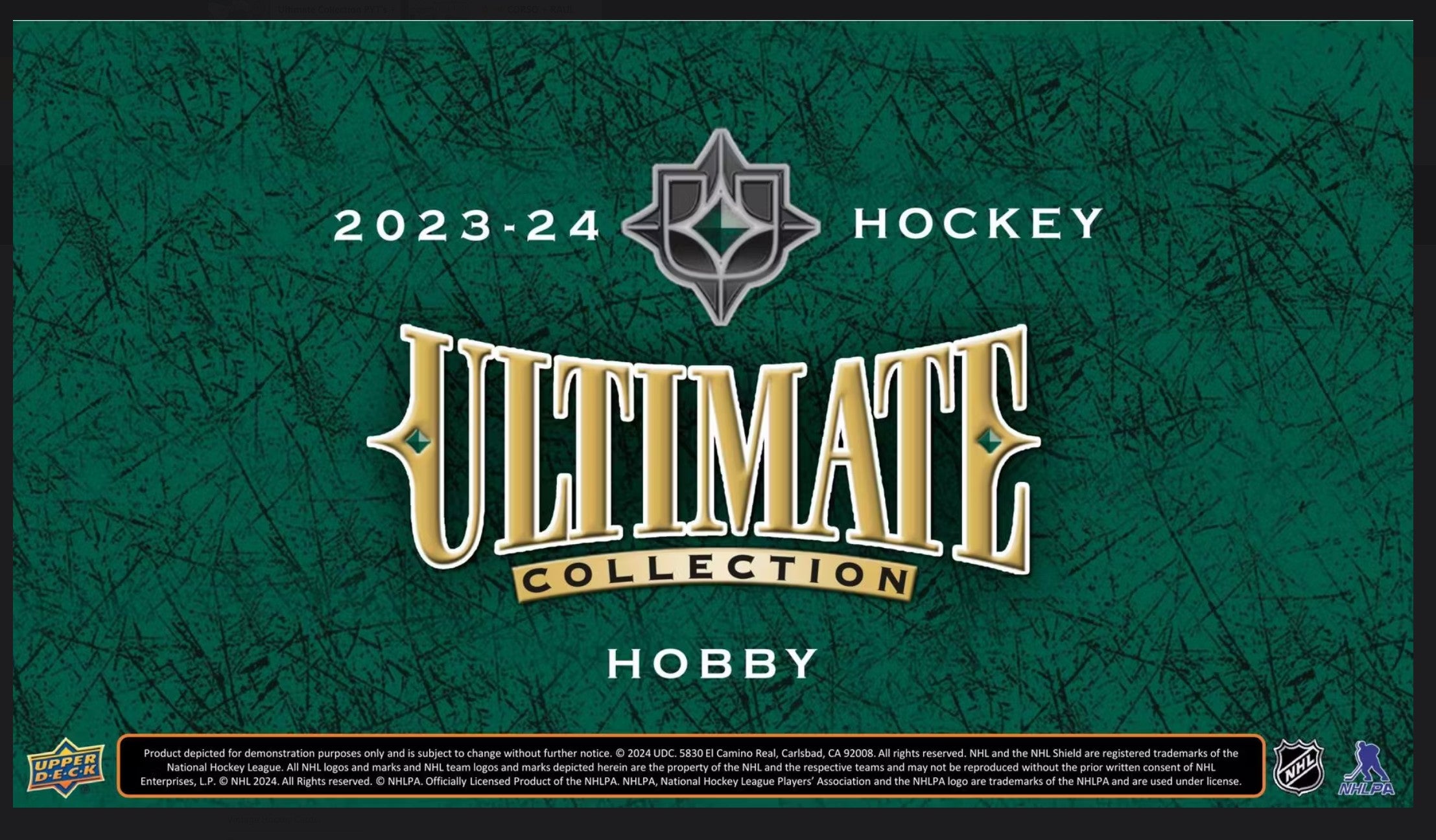 2023-24 Upper Deck Ultimate Collection Hockey Hobby Trading Cards