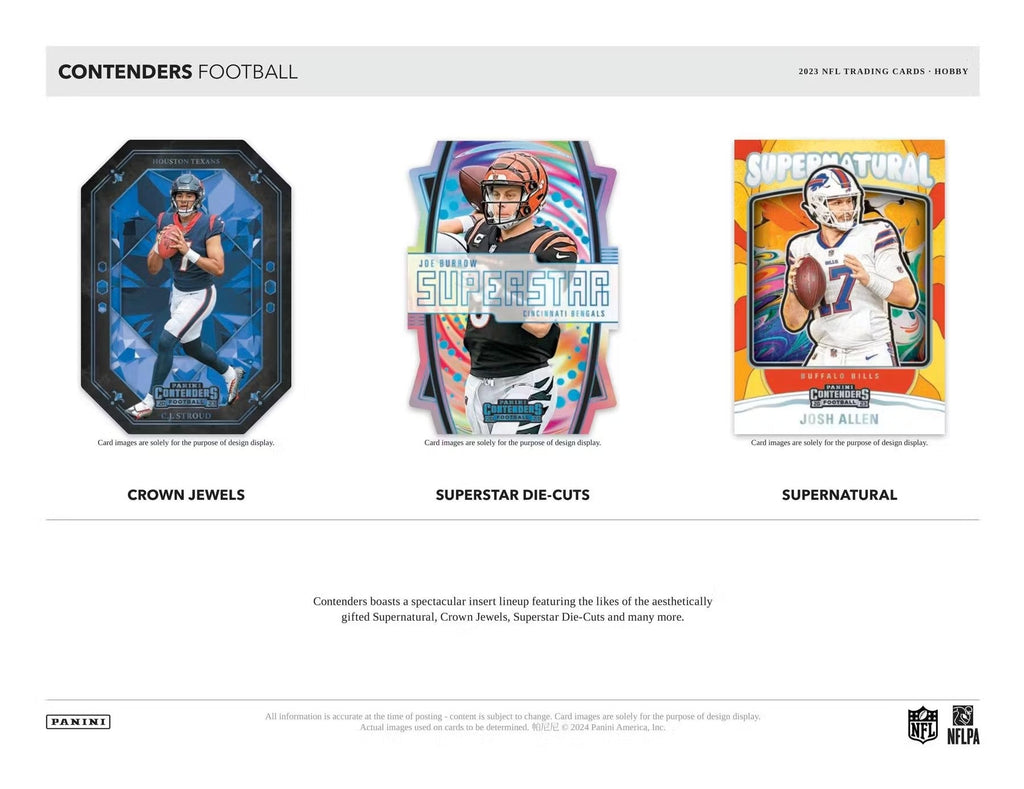 2023 Panini Contenders Football Hobby Trading Cards