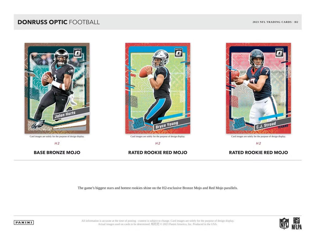 2023 Panini Donruss Optic Football H2 Trading Cards