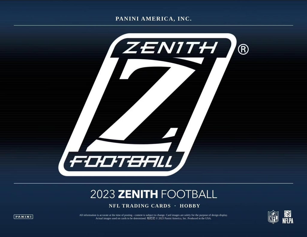 2023 Panini Zenith Football FOTL Trading Cards