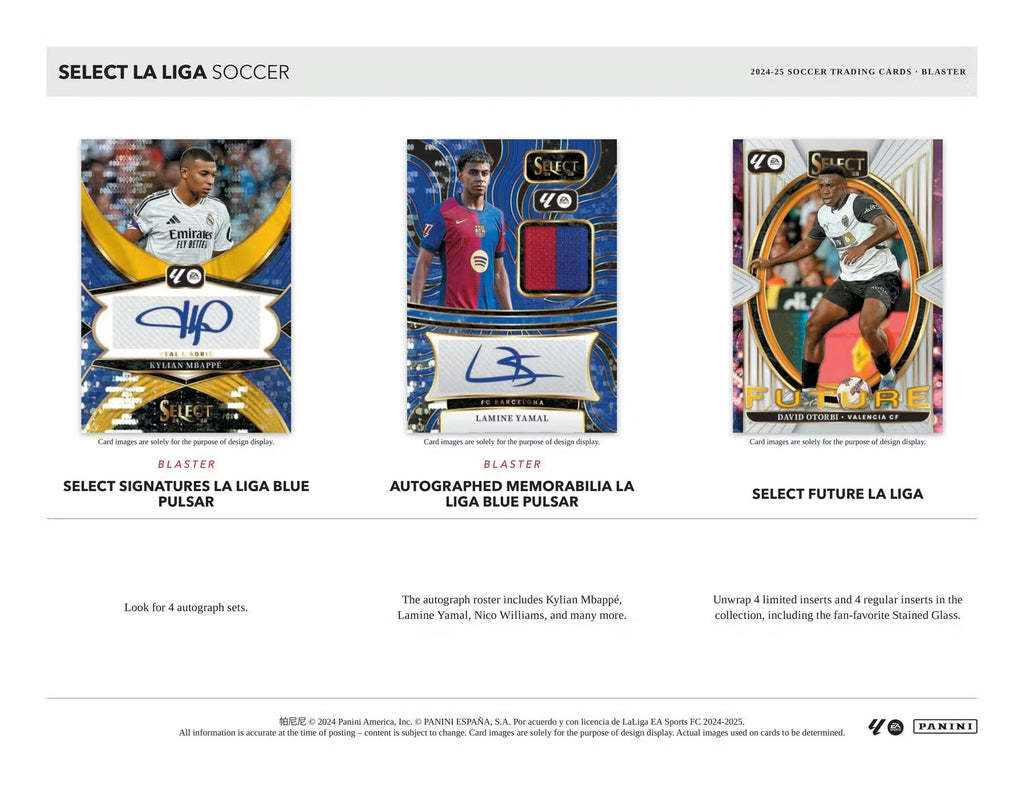2024-25 Panini Select Soccer La Liga Blaster Trading Cards