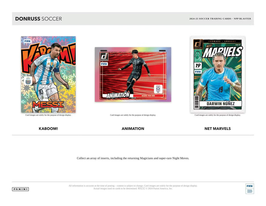2024-25 Panini Donruss Soccer Blue Cubic Blaster Trading Cards