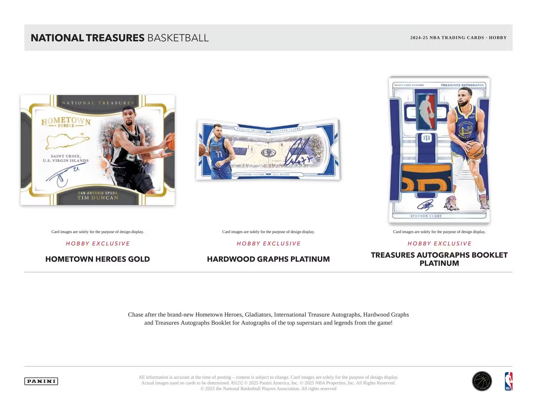 2024-25 Panini National Treasures Basketball Hobby Trading Cards