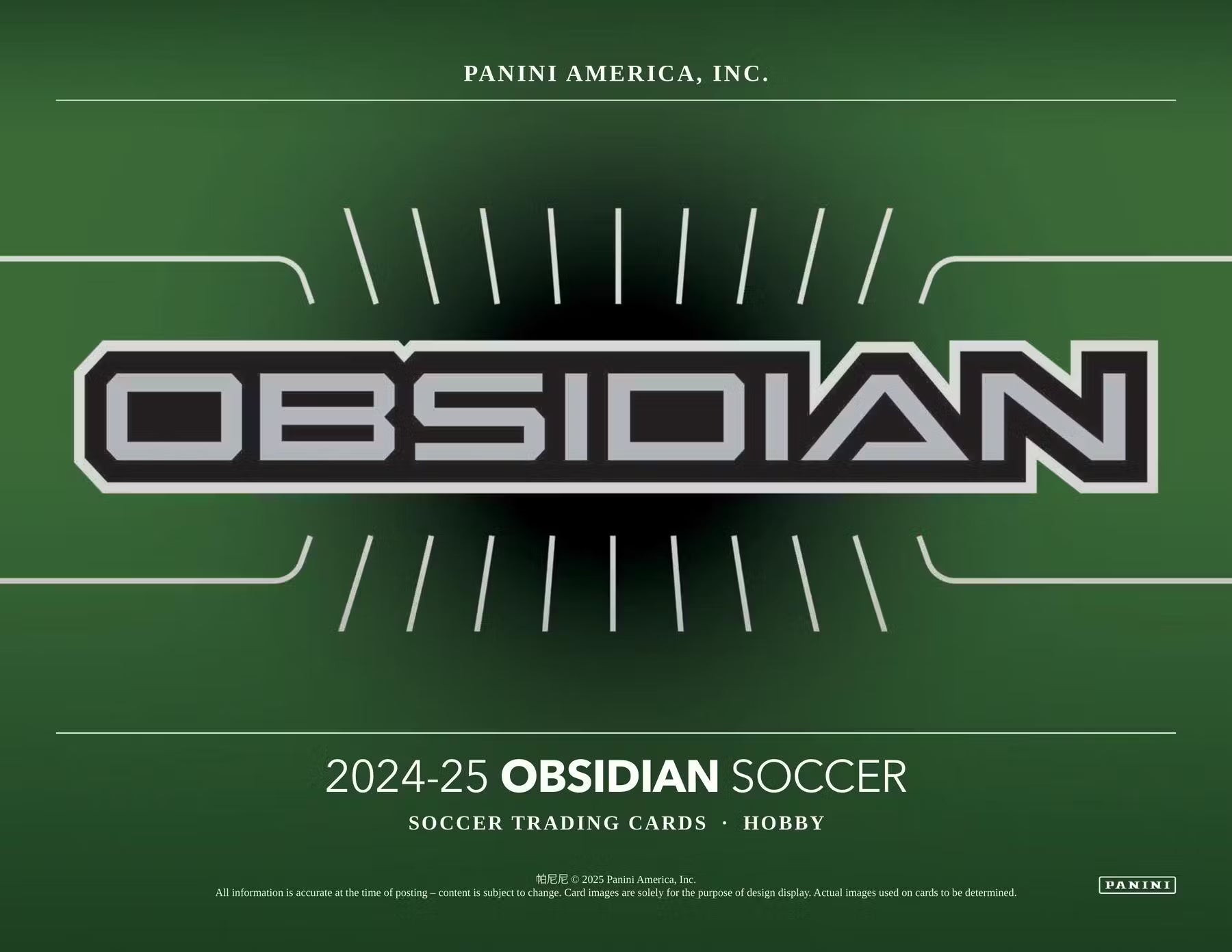 2024-25 Panini Obsidian Soccer Hobby Trading Cards