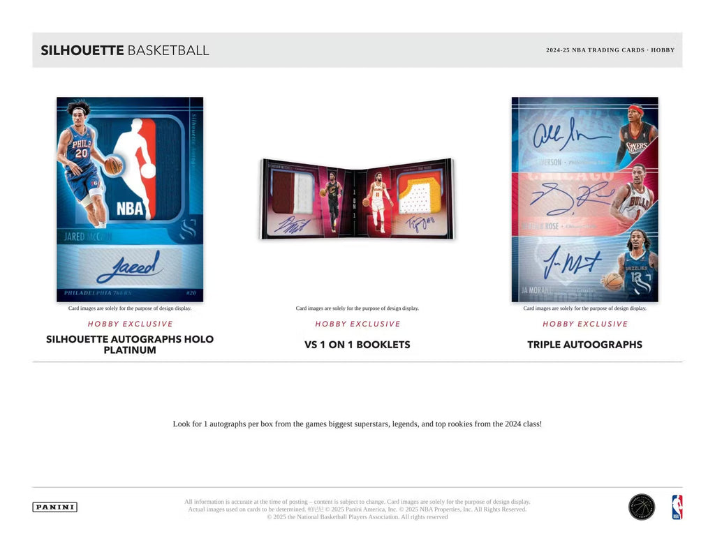 2024-25 Panini Silhouette Basketball Hobby Trading Cards