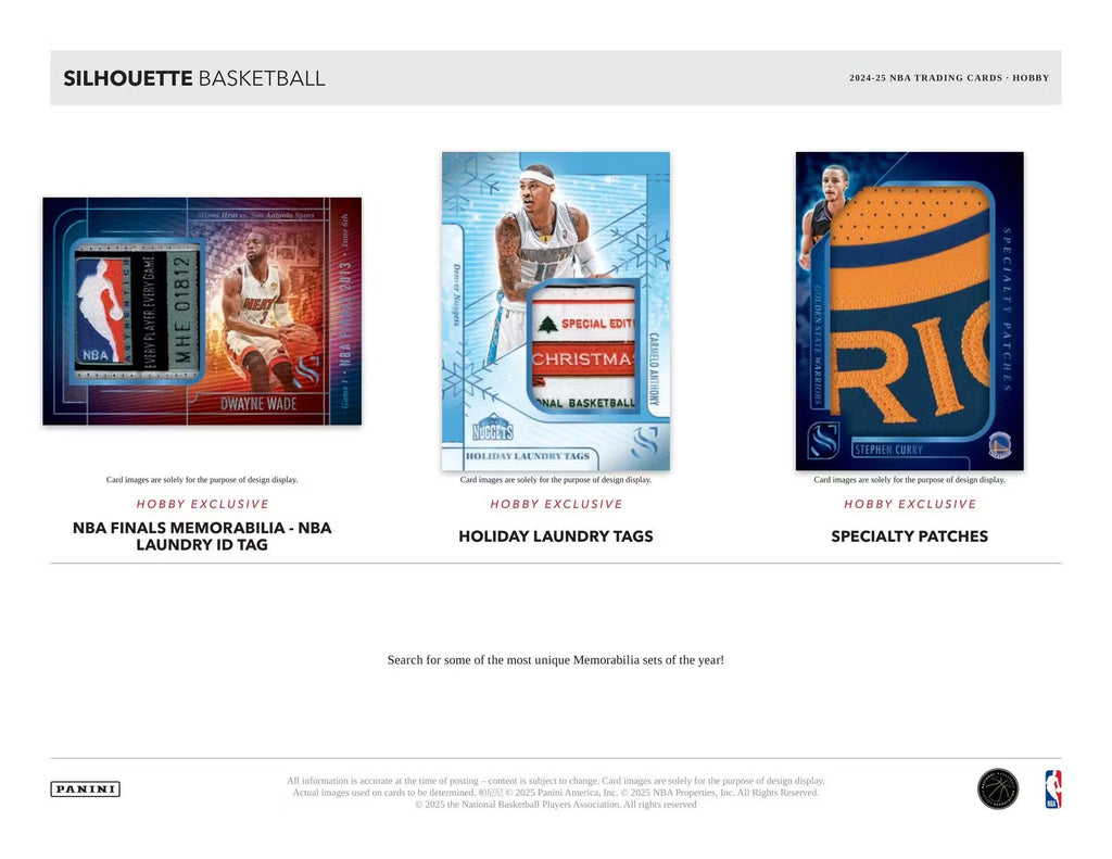 2024-25 Panini Silhouette Basketball Hobby Trading Cards