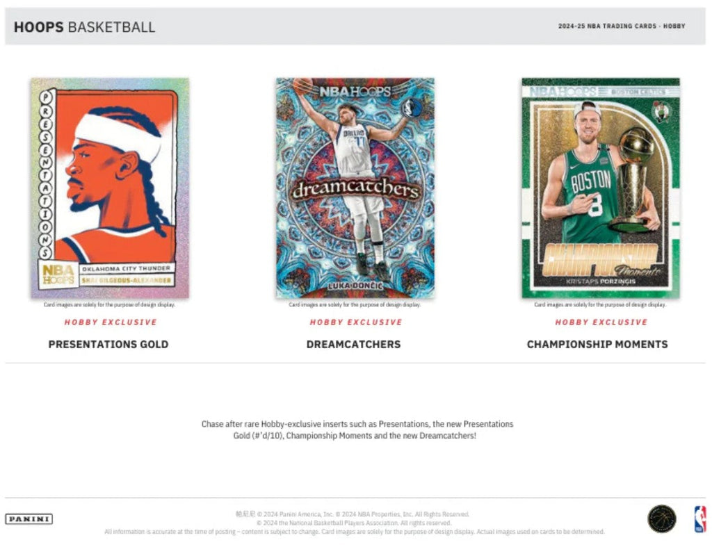 2024-25 Panini Hoops Basketball Hobby Trading Cards