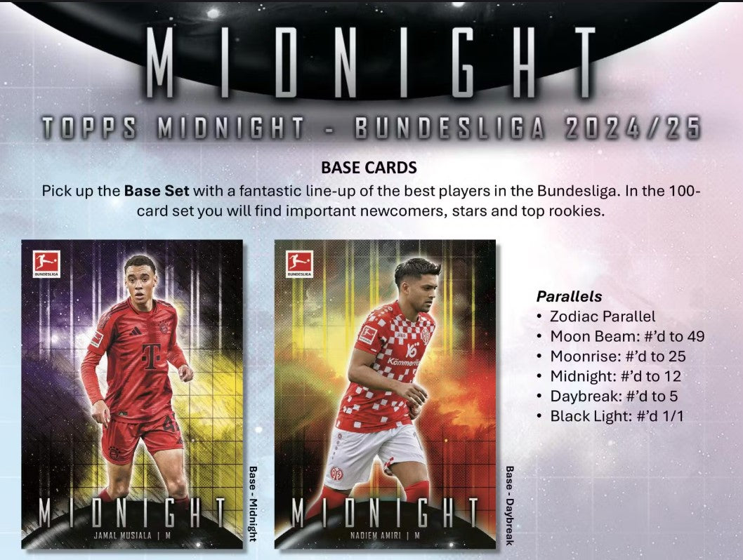 2024-25 Topps Bundesliga Midnight Soccer Hobby