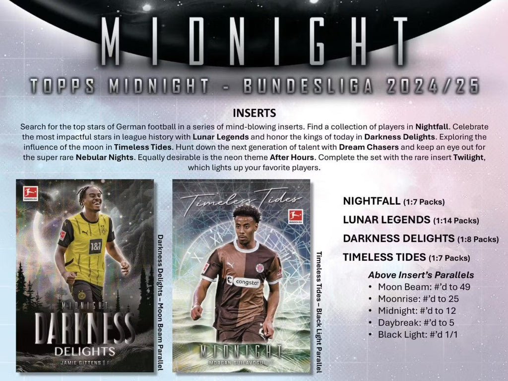 2024-25 Topps Bundesliga Midnight Soccer Hobby