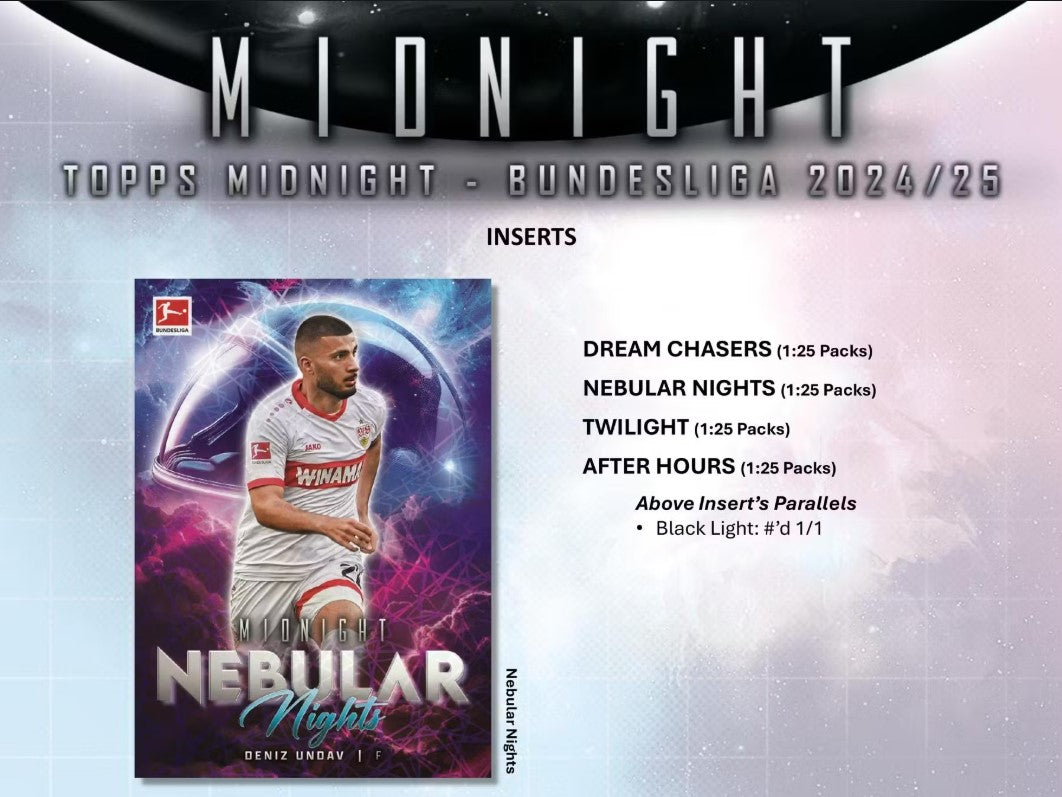 2024-25 Topps Bundesliga Midnight Soccer Hobby