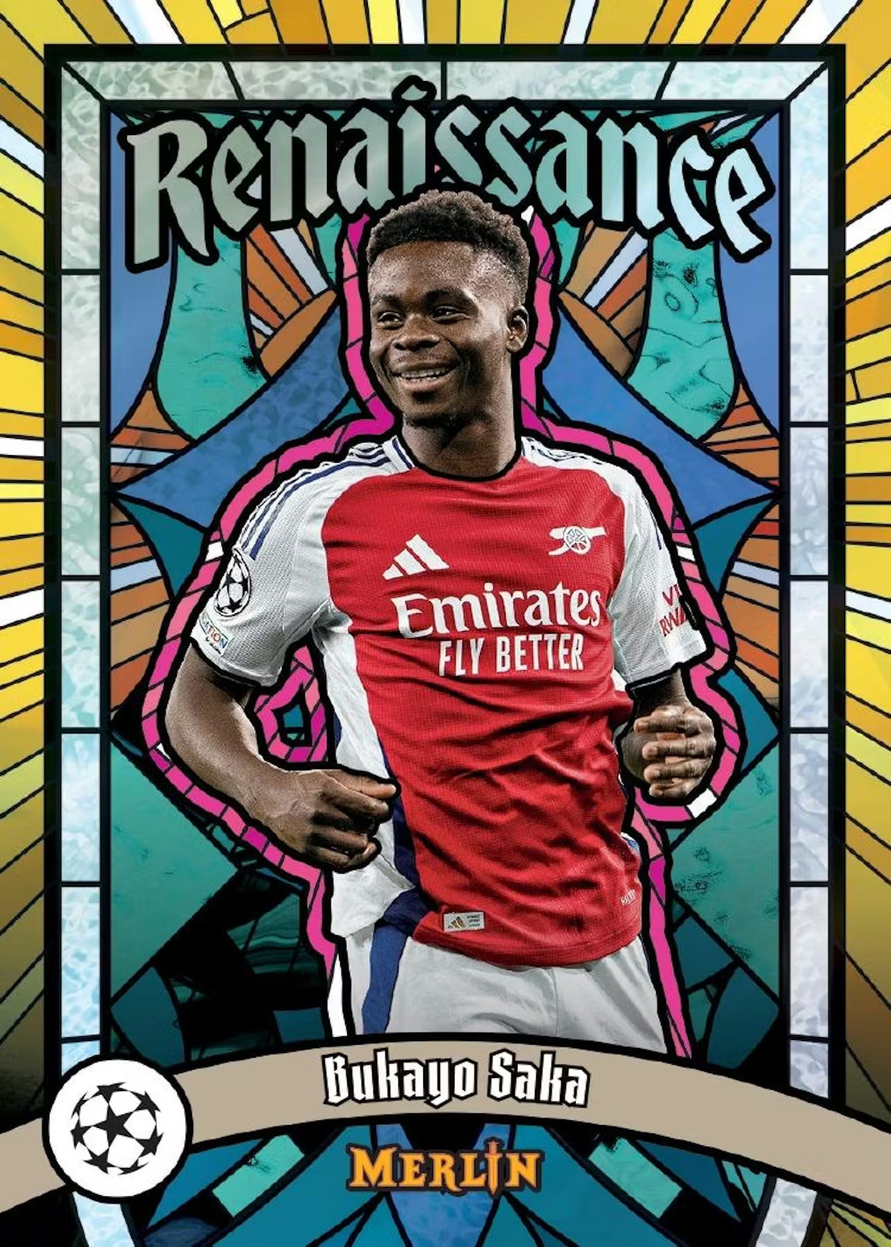 2024-25 Topps Chrome Merlin Soccer UEFA Club Competition Breaker Delight Trading Cards