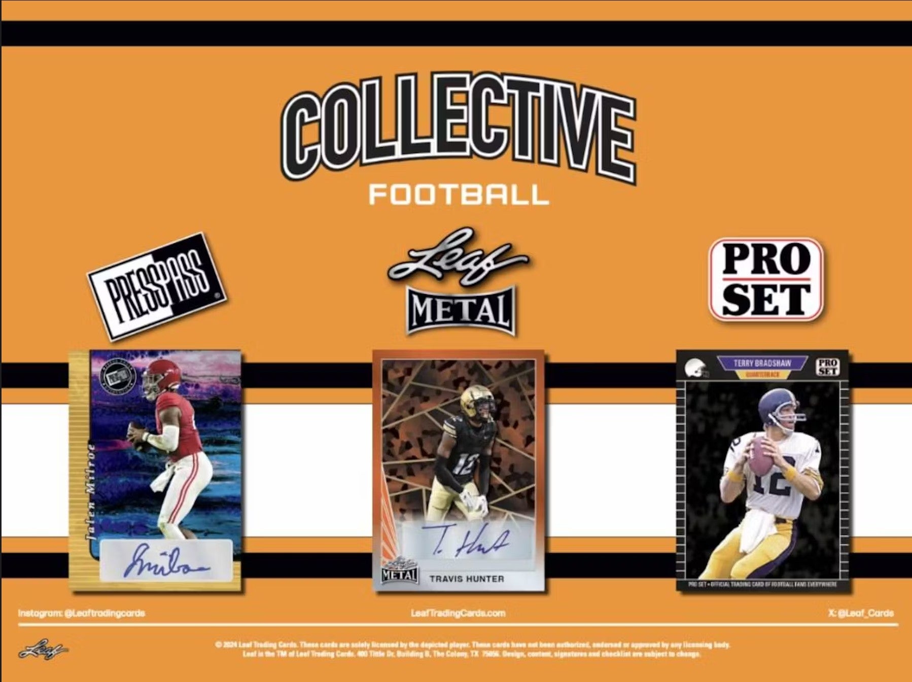 2024 Leaf Collective Football Hobby Trading Cards