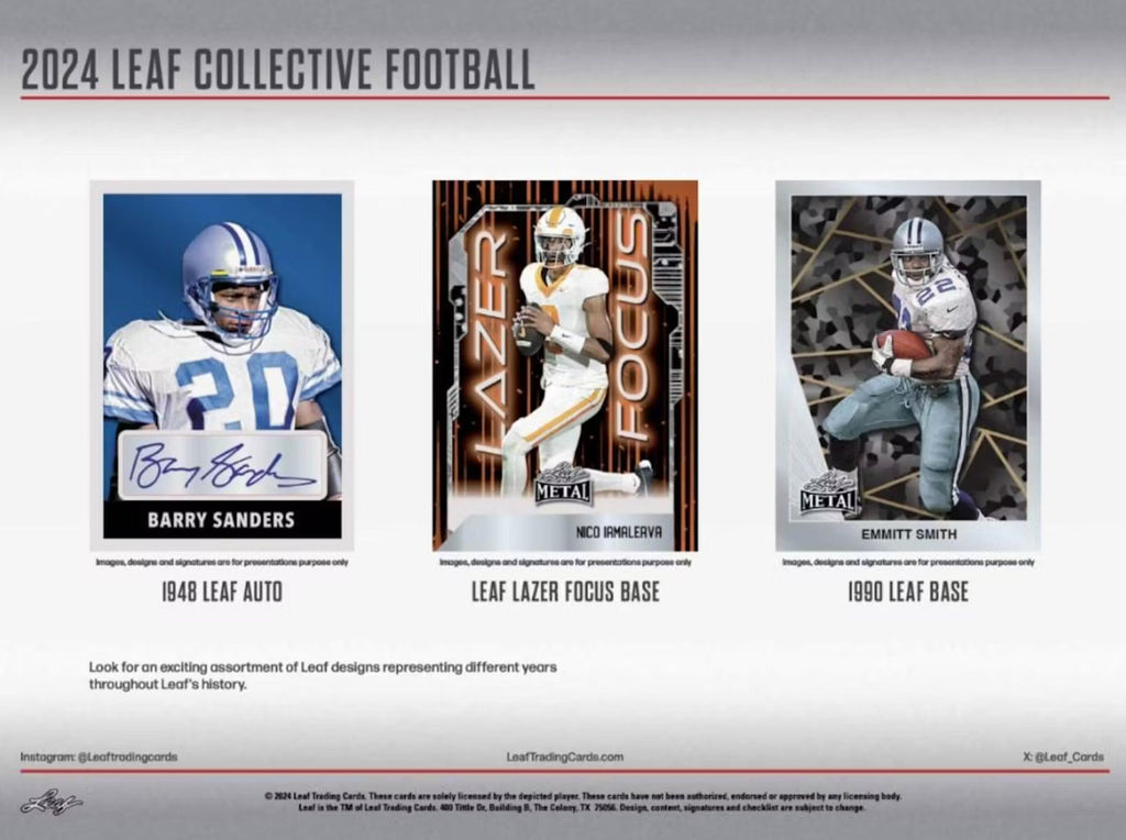 2024 Leaf Collective Football Jumbo Trading Cards