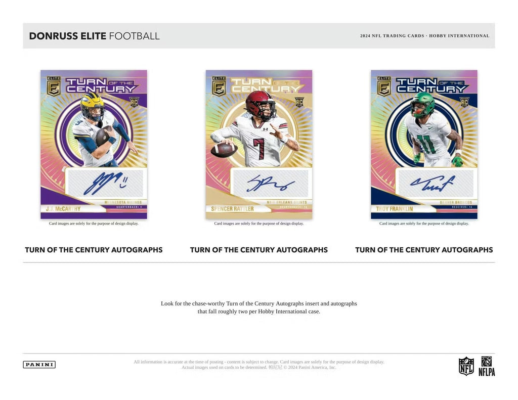 2024 Panini Donruss Elite Football International Hobby Trading Cards