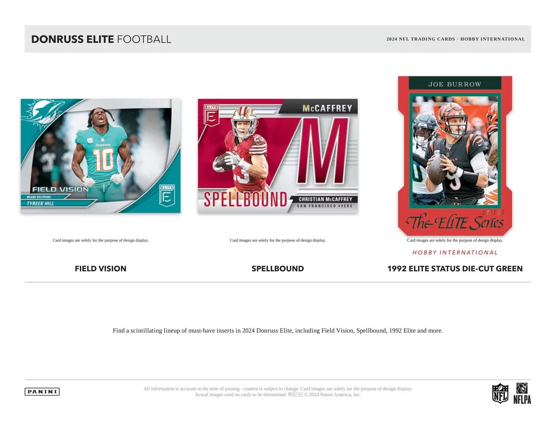 2024 Panini Donruss Elite Football International Hobby Trading Cards
