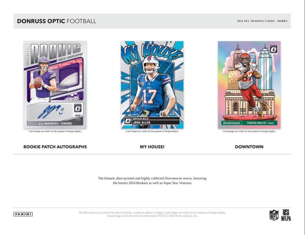 2024 Panini Donruss Optic Football Hobby Trading Cards