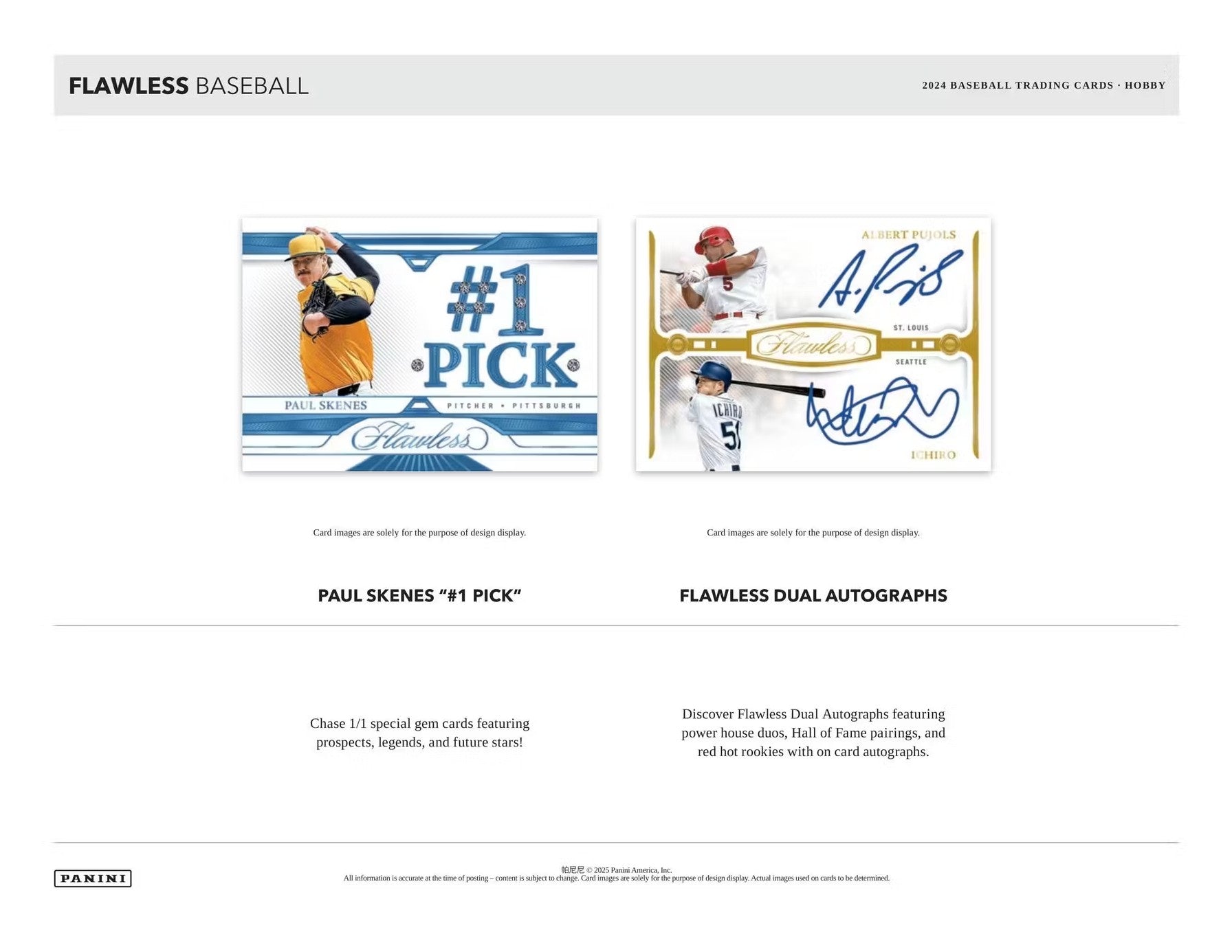2024 Panini Flawless Baseball Hobby Trading Cards