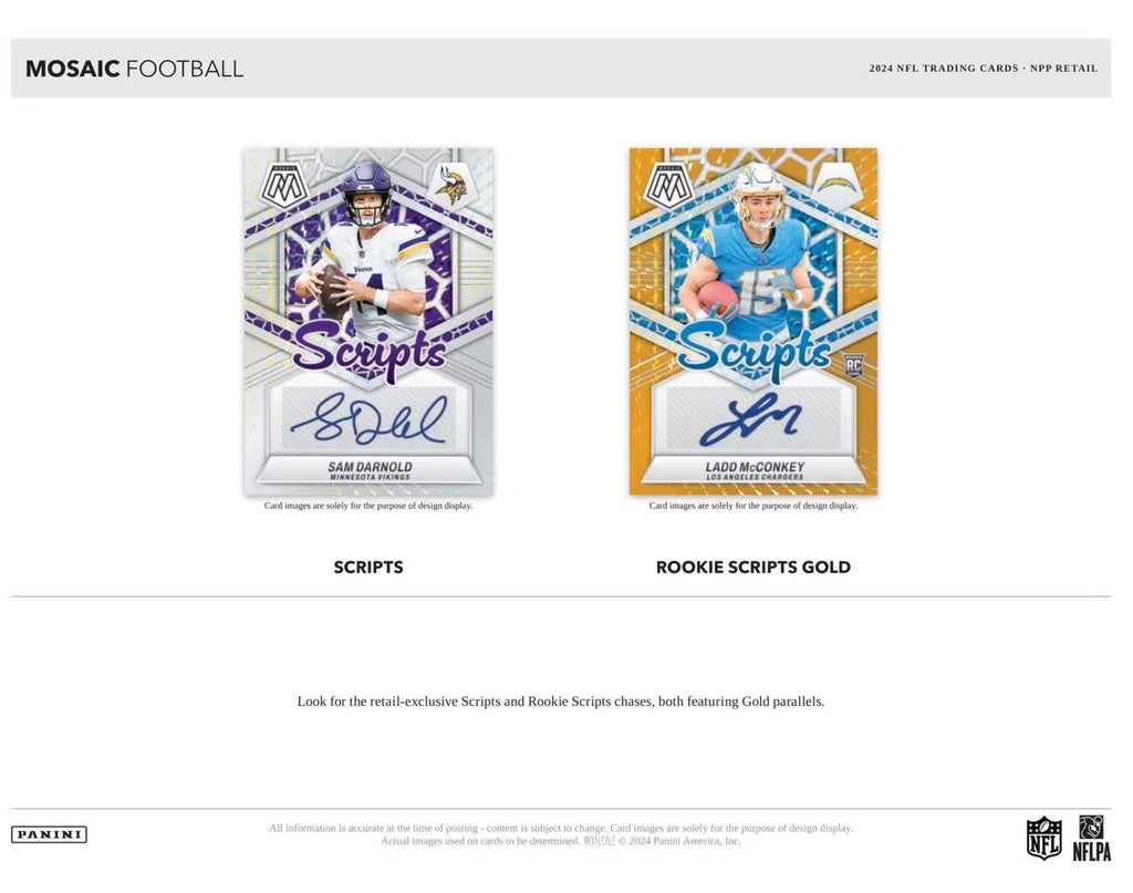 2024 Panini Mosaic Football Blaster Trading Cards