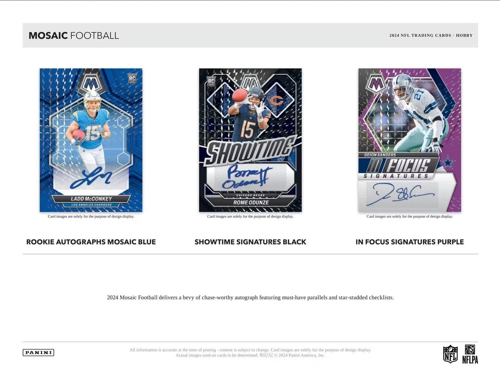 2024 Panini Mosaic Football Hobby Trading Cards