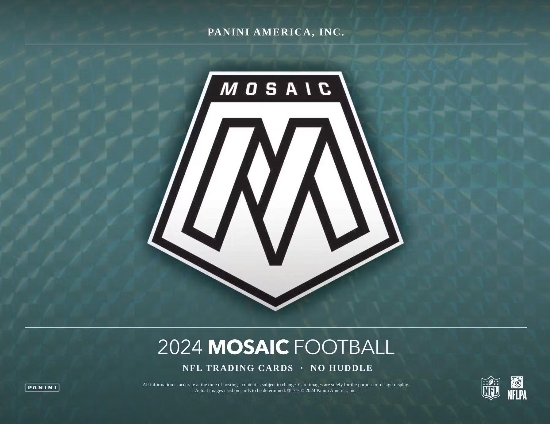 2024 Panini Mosaic Football No Huddle Trading Cards
