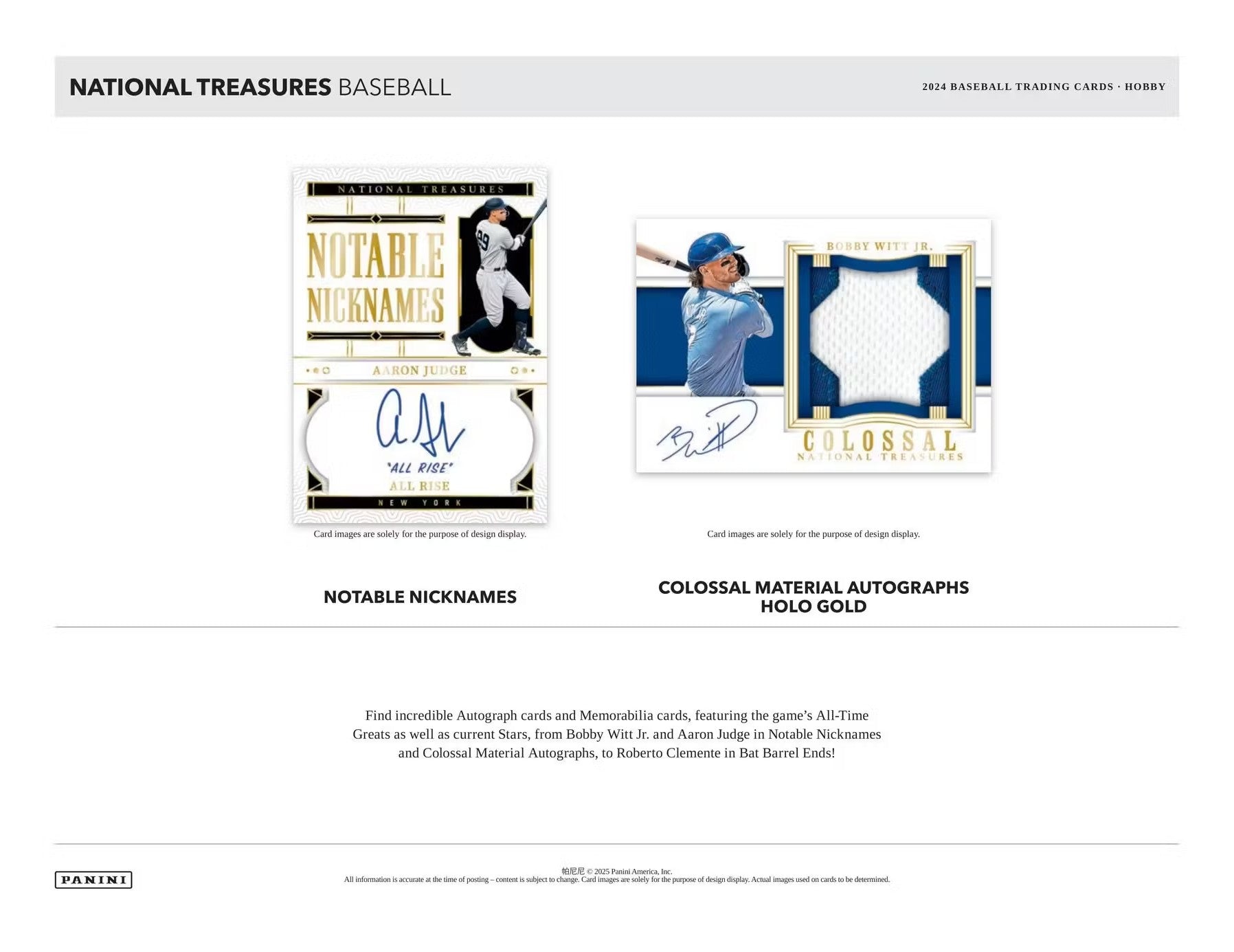 2024 Panini National Treasures Baseball Trading Cards