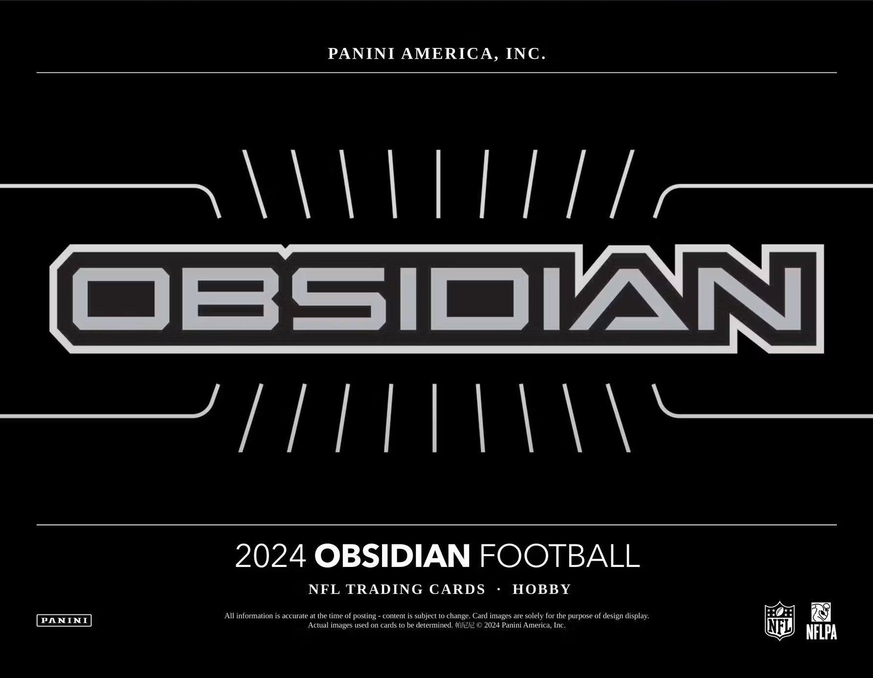 2024 Panini Obsidian Football Hobby Trading Cards
