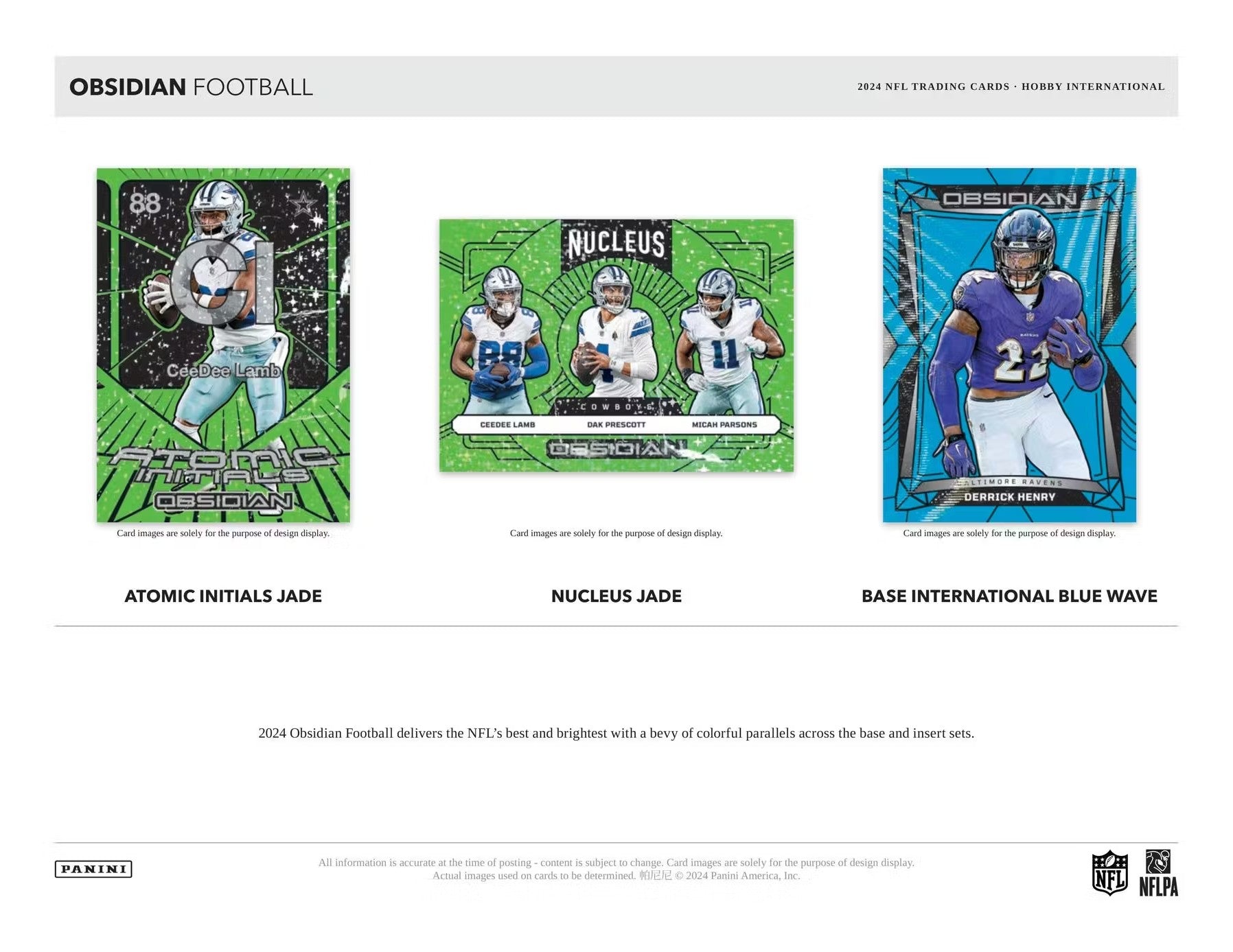 2024 Panini Obsidian Football International Hobby Trading Cards