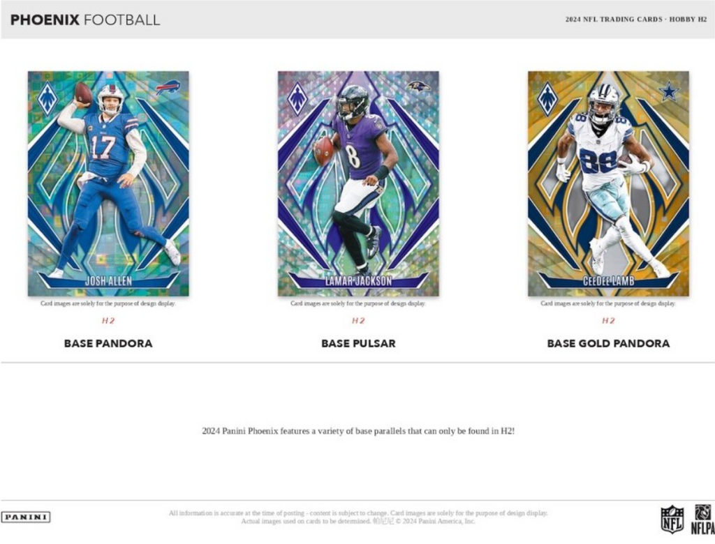2024 Panini Phoenix Football H2 Trading Cards