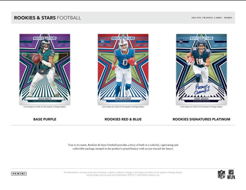2024 Panini Rookies & Stars Football FOTL Trading Cards