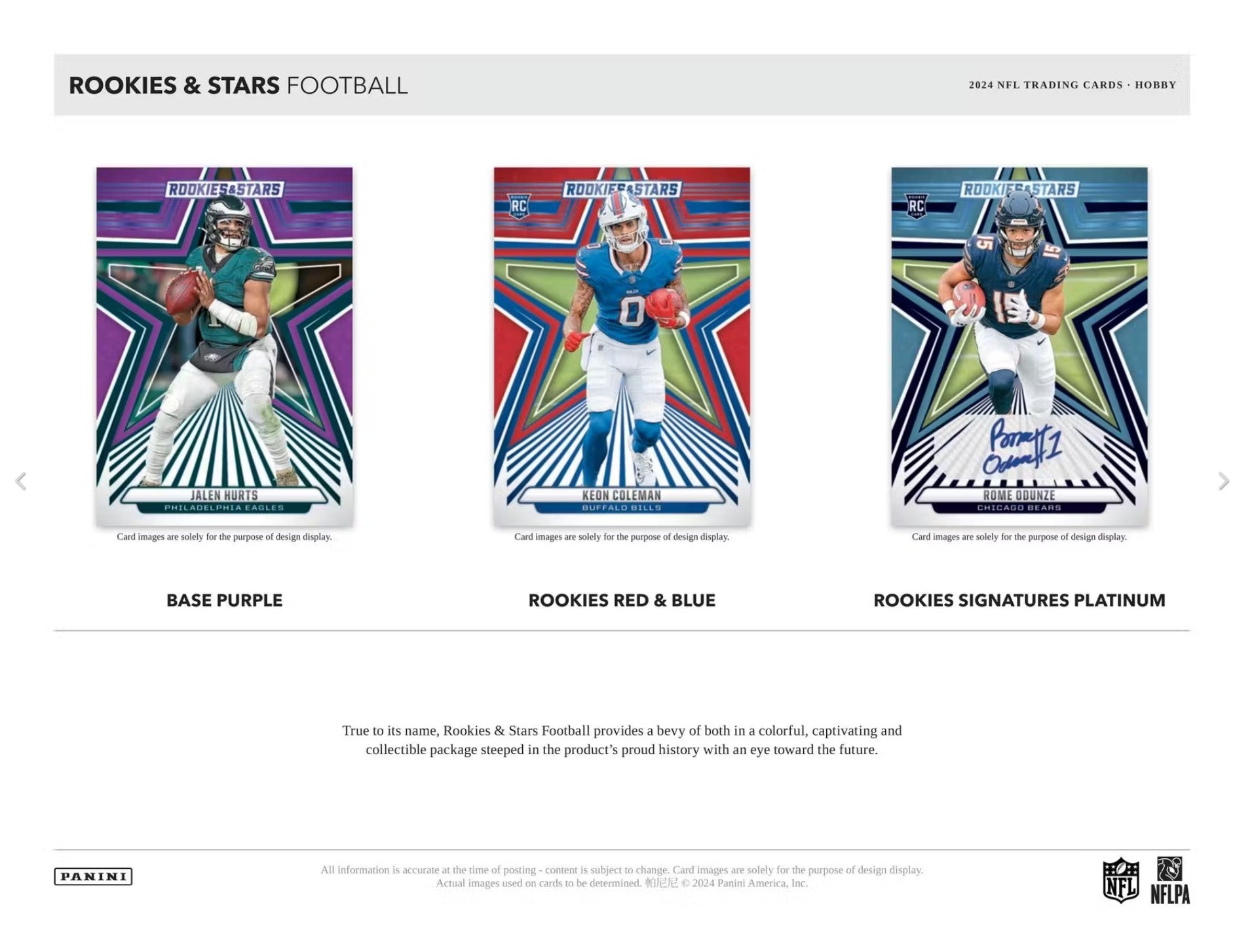 2024 Panini Rookies & Stars Football Hobby Trading Cards