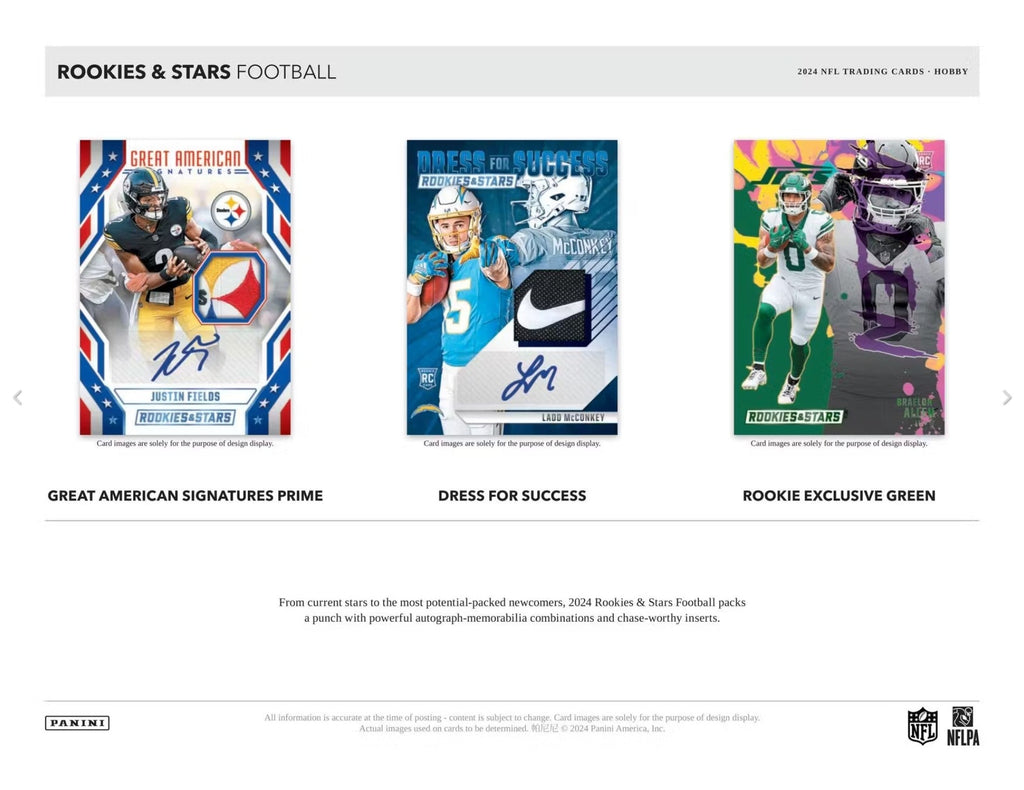 2024 Panini Rookies & Stars Football Hobby Trading Cards