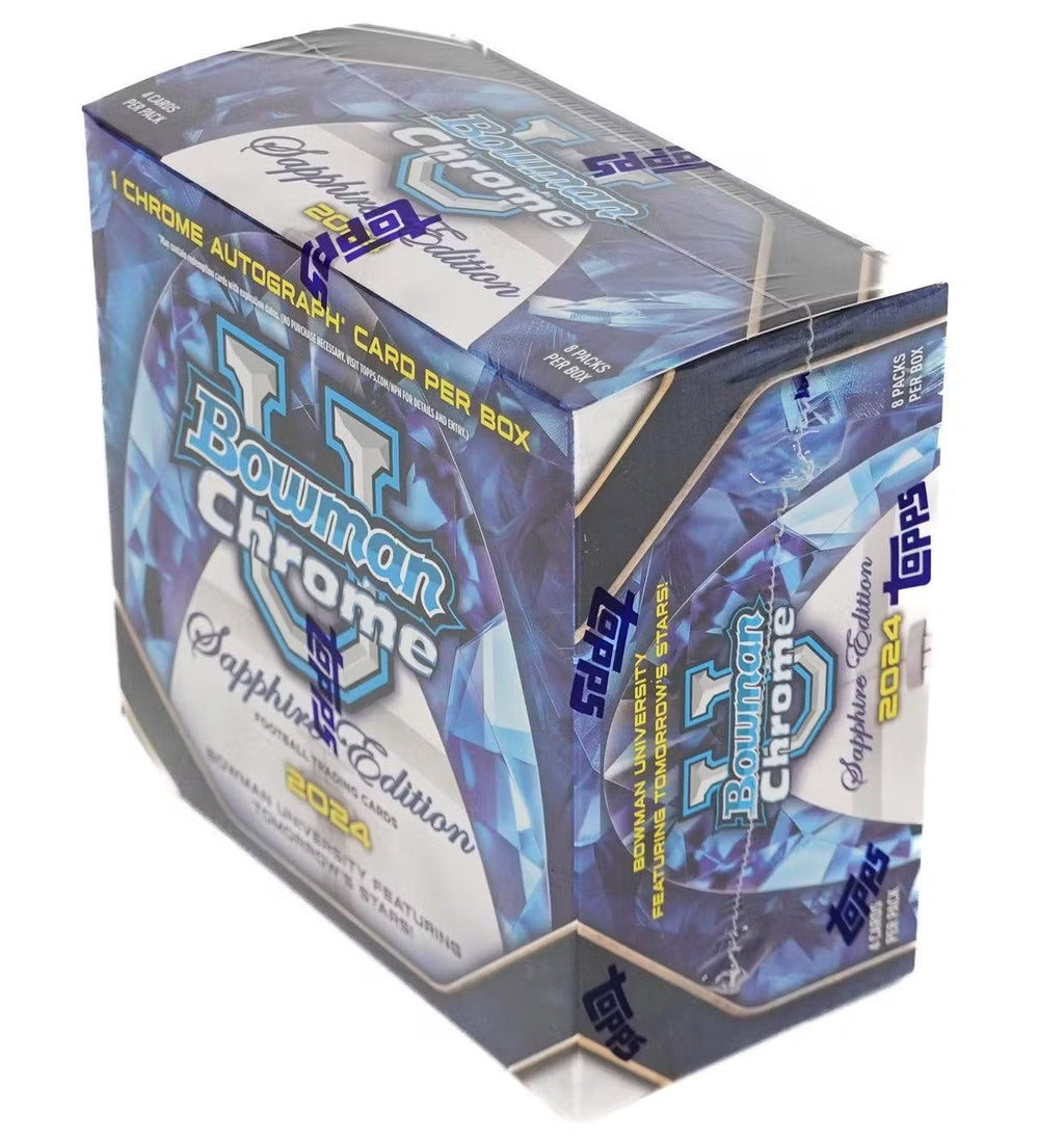 2024 Topps Bowman University Chrome Football Sapphire Edition Trading Cards