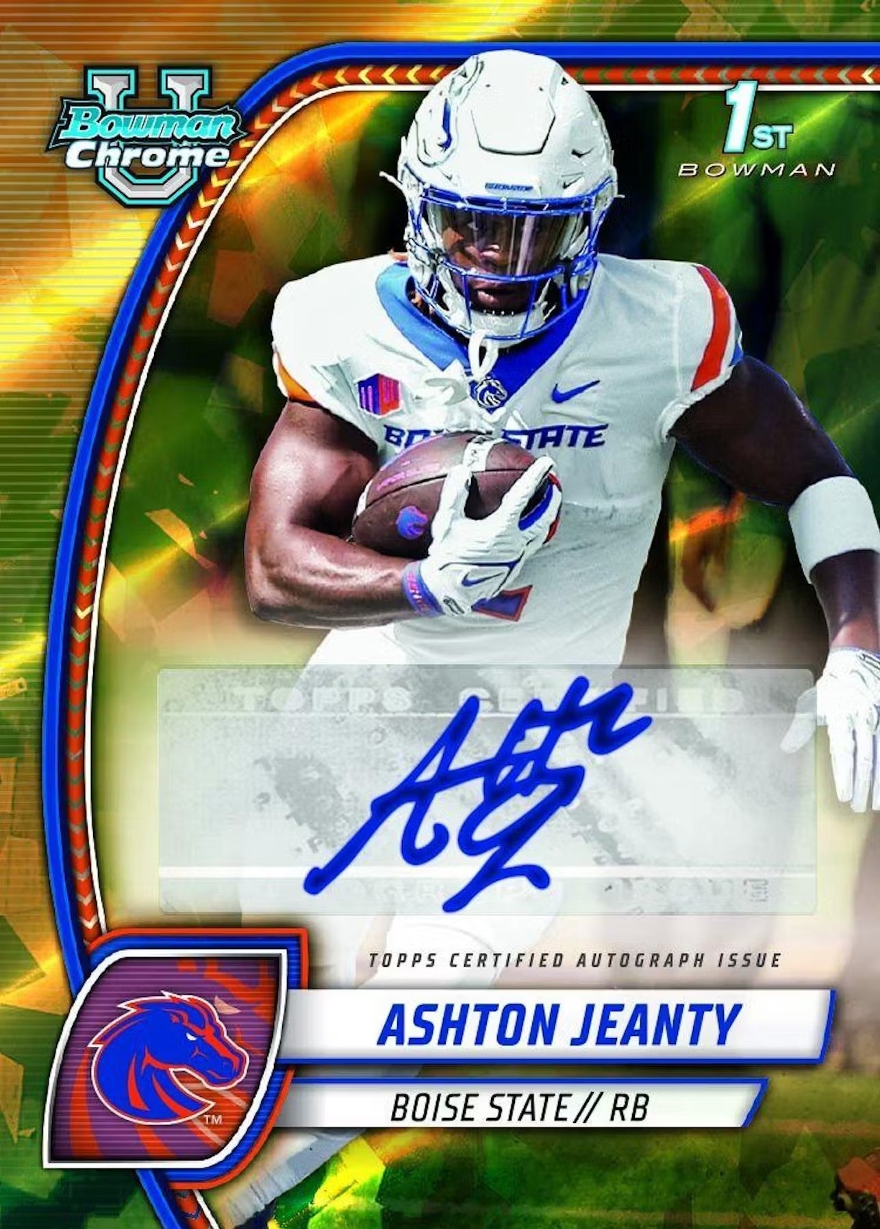 2024 Topps Bowman University Chrome Football Sapphire Edition Trading Cards
